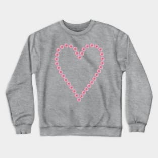 Pink Gerbera Heart Mothers Day Crewneck Sweatshirt